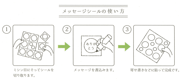メッセージシール